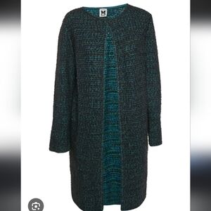 Missoni Wool Knit Textured Long Cardian Women's US 10